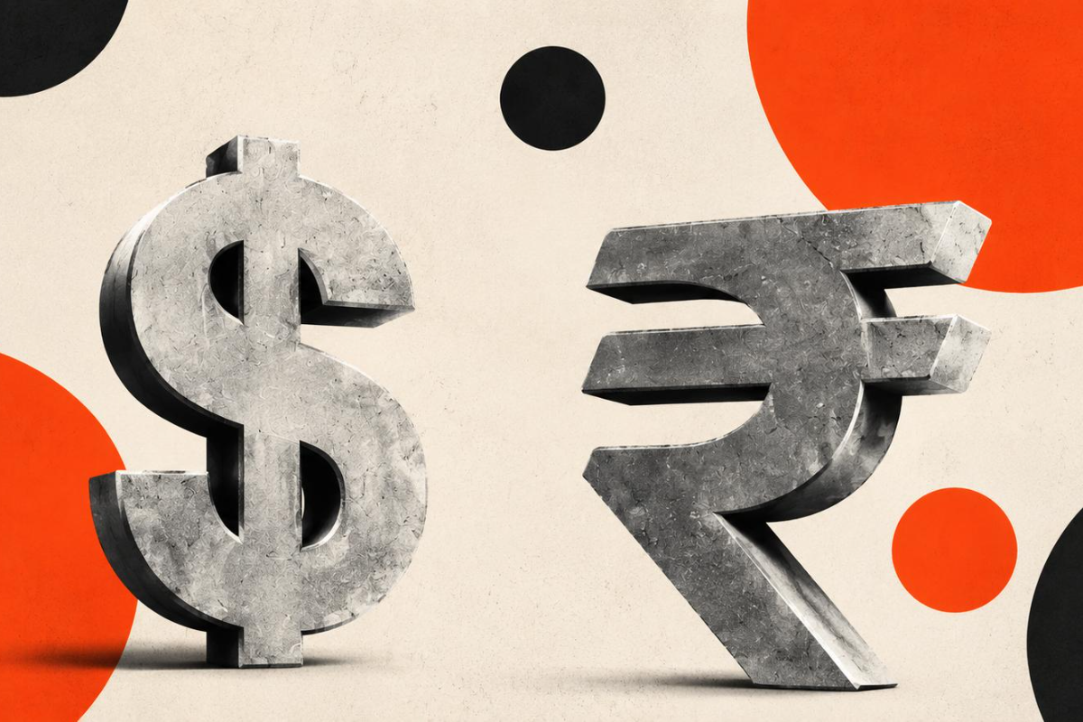 Indian Rupee Gains On India's Upbeat Q2 GDP, Narrowed Fiscal Deficit Data