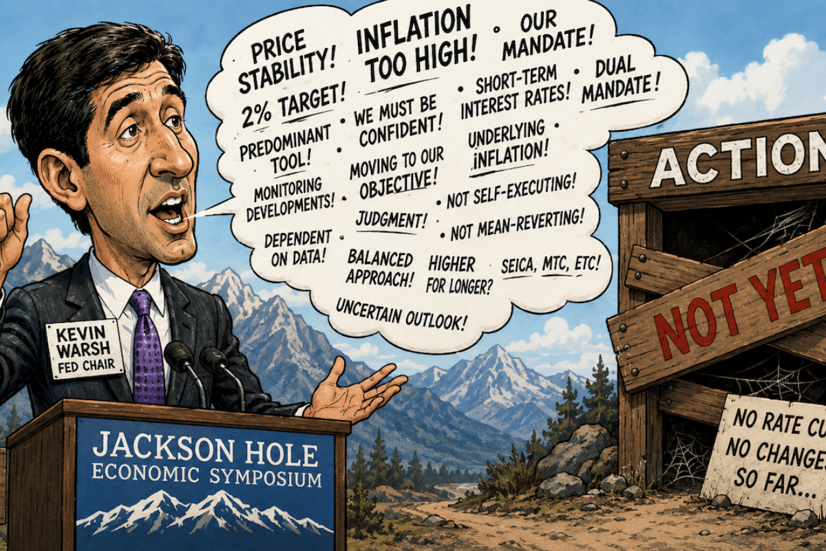 Fed Chair Warsh Runs Open-Mouth Operations At Jackson Hole But Can He Deliver?