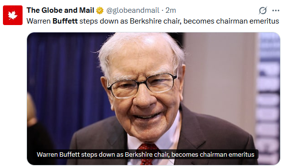warren buffett steps down tweet