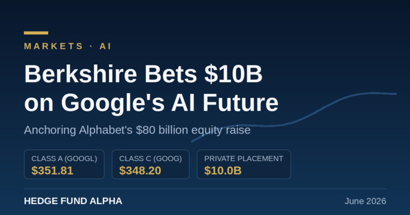Berkshire Hathaway Pours $10 Billion Into Google’s $80 Billion AI Raise
