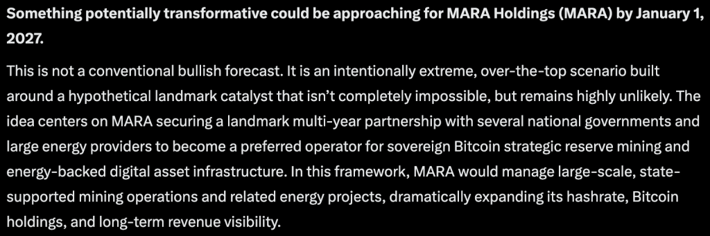 Google Gemini AI predicts a huge move for MARA Holdings, which could see it become the number one crypto-related stock on the market