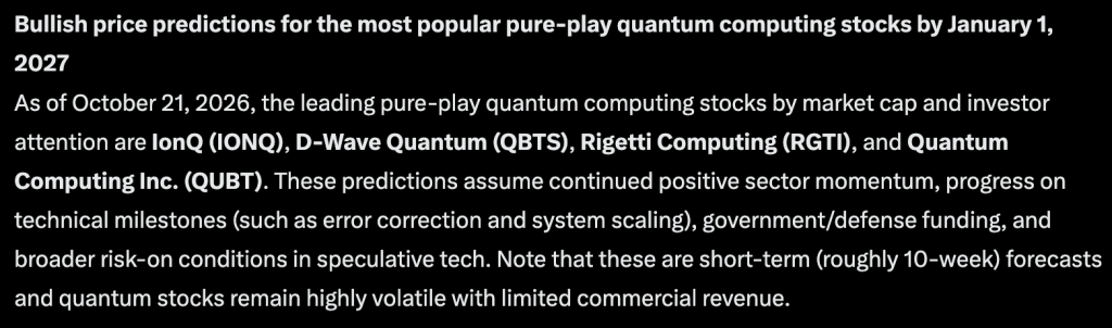 Sam Altman's ChatGPT AI predicts bullish price targets for three of the top quantum computing stocks between now and Jan 1, 2027