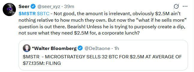 bitcoin strategy tweet