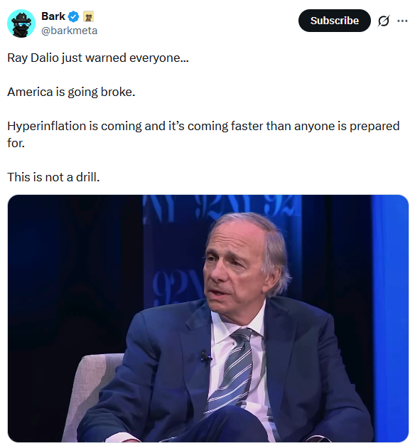 ray dalio hyperinflation