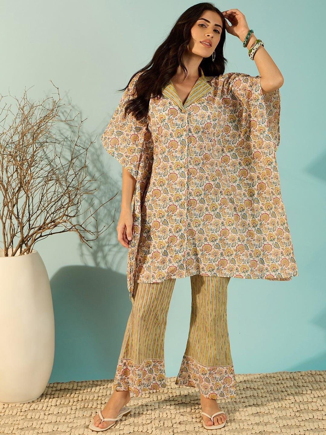 Buy Stylish Cotton Kaftan Co-ord Set For Women €€œ The Kaftan Company