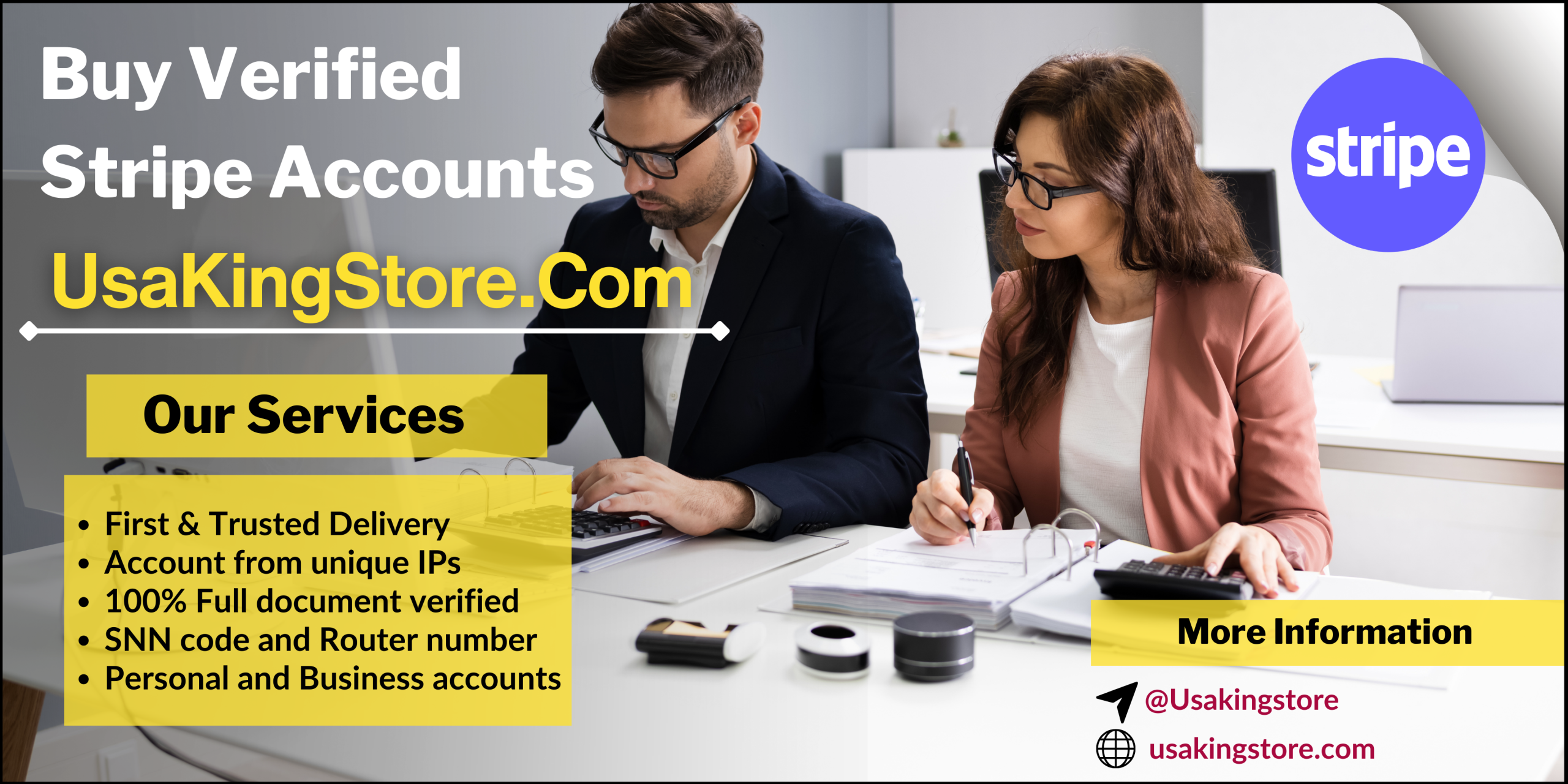 Buy verified stripe accounts