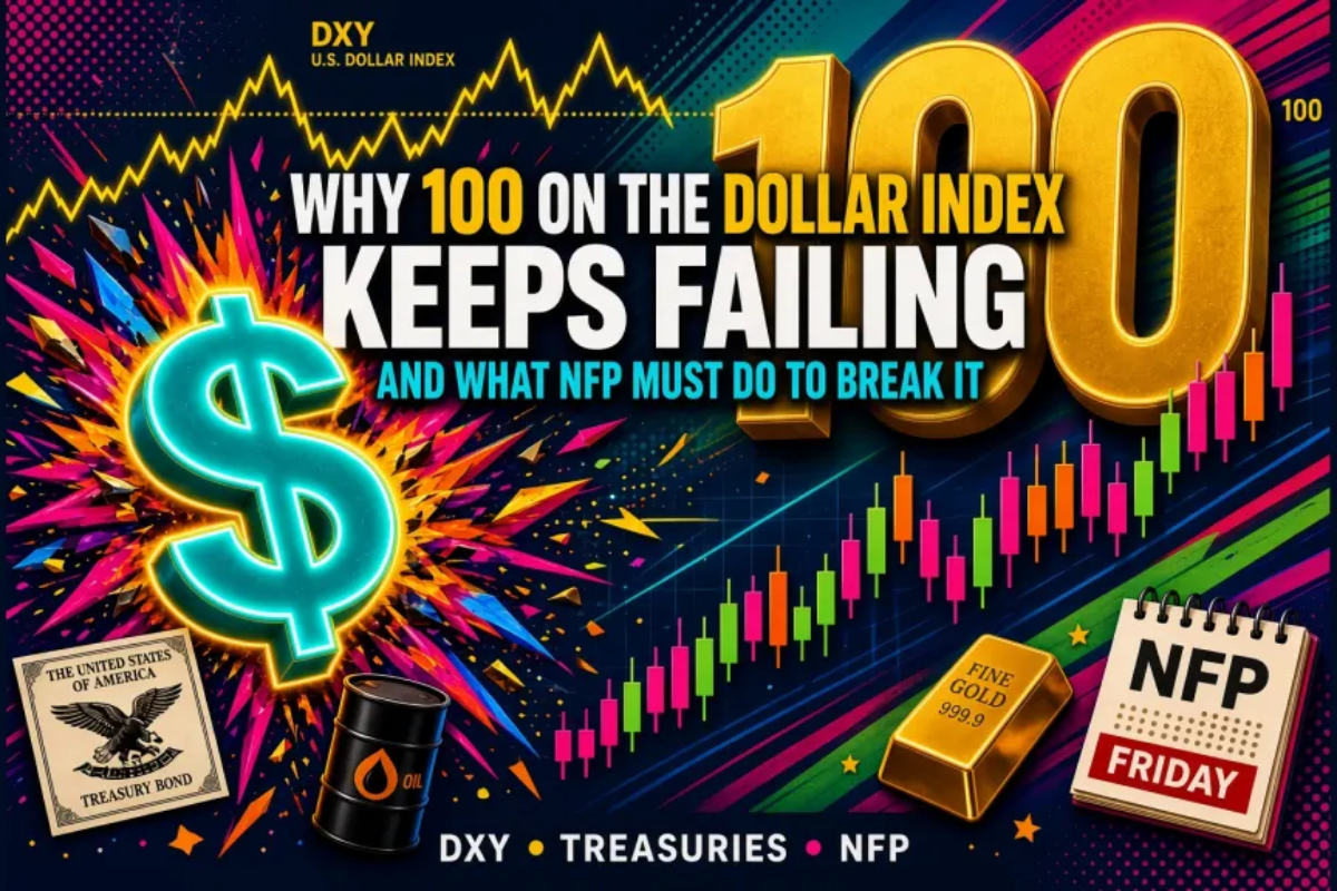 DXY Rejects 100 Again: What Friday’s NFP Means For The Dollar