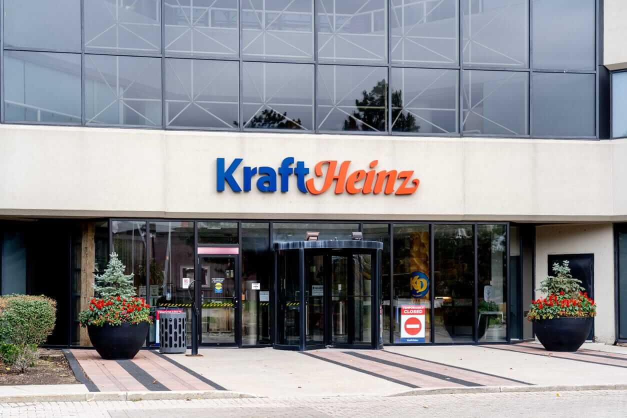 Kraft Heinz Co logo on building by- JHVEPhoto via iStock