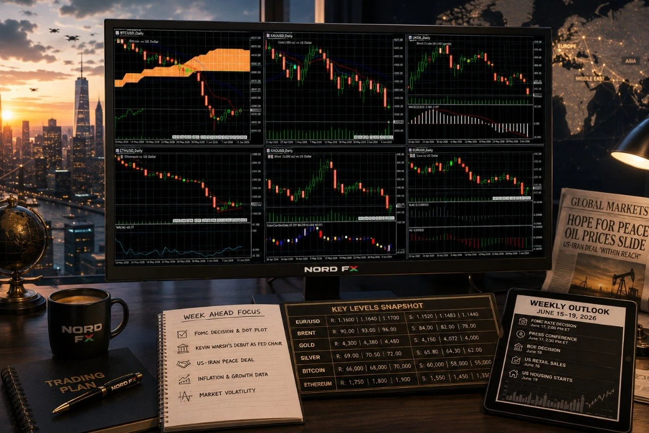 Forex And Cryptocurrency Forecast For June 15–19, 2026