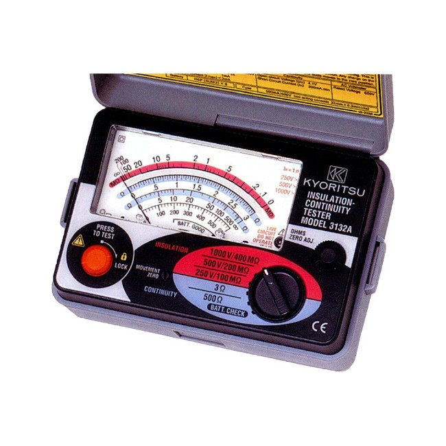 KYORITSU 3132A ANALOGUE INSULATION TESTER / CONTINUITY TESTER ...