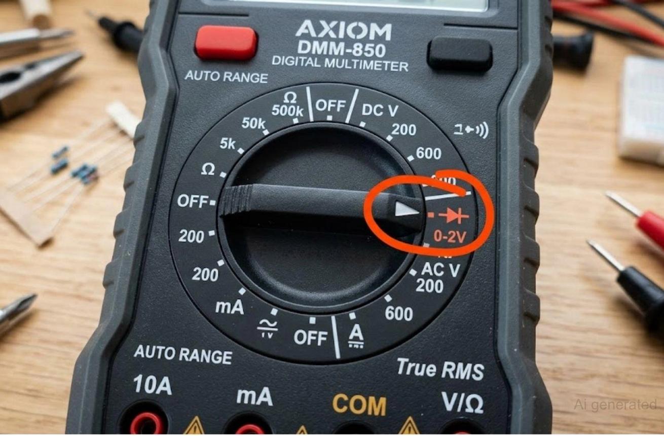 How to Identify Transistor Pins Using a Multimeter
