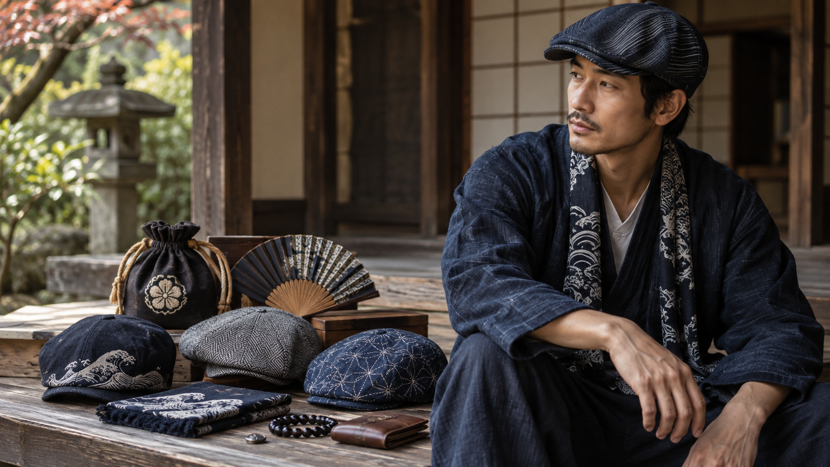Japanese heritage caps and accessories for men