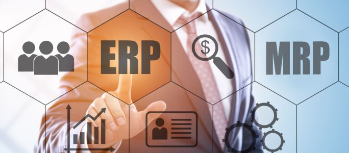 What is the difference between MRP and ERP systems?