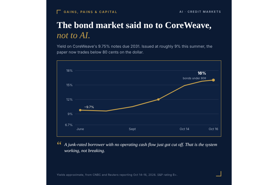 CoreWeave Bonds Sink Below 80 Cents: Did It Pop The AI Bubble?