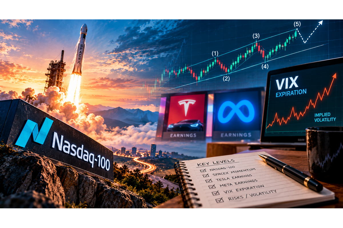 Nasdaq 100 Elliott Wave Daily Update - Tuesday, Oct 20