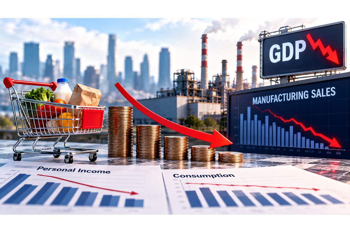 Business Cycle Indicators: GDP, Personal Income, Mfg & Trade Sales, Consumption