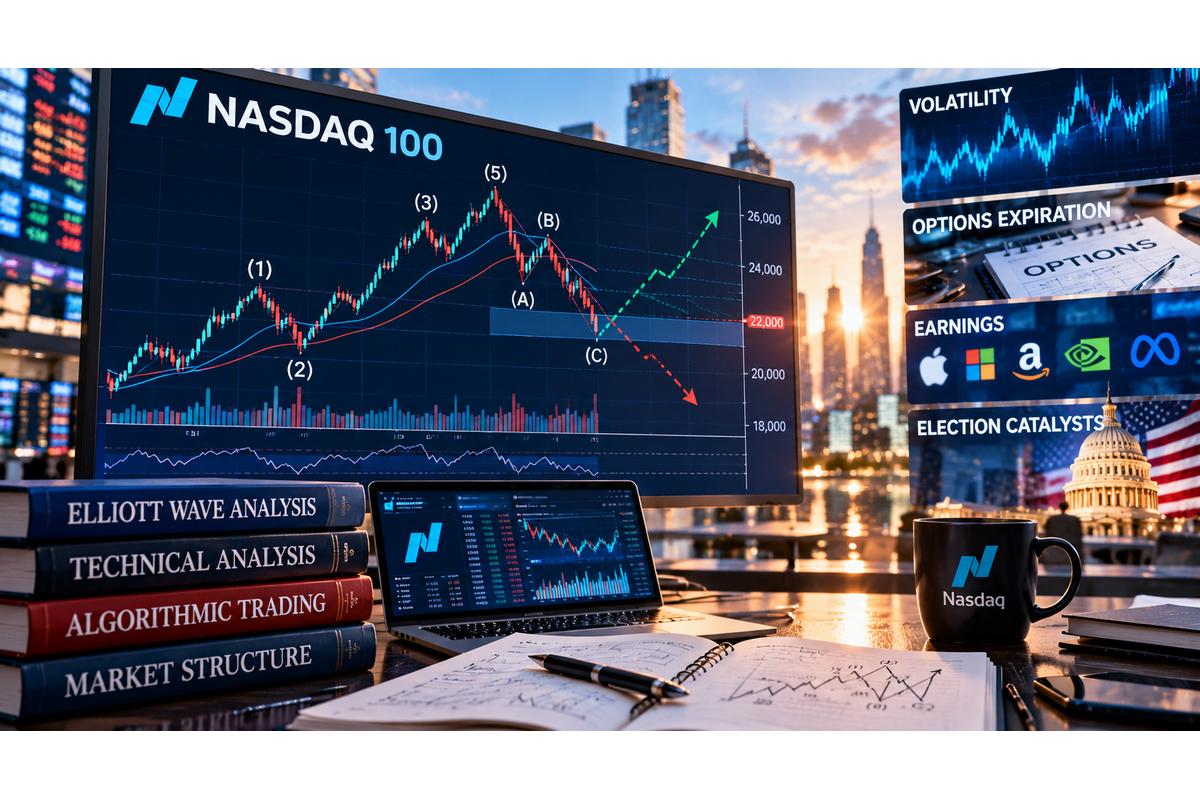 Nasdaq 100 Elliott Wave Daily Update - Monday, Oct 19