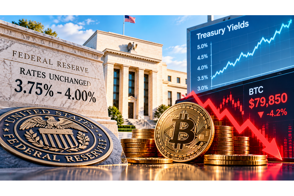 Fed Holds Rates At 3.75%-4% As Two Dissents Back A Hike And Bitcoin Hovers Near $81K
