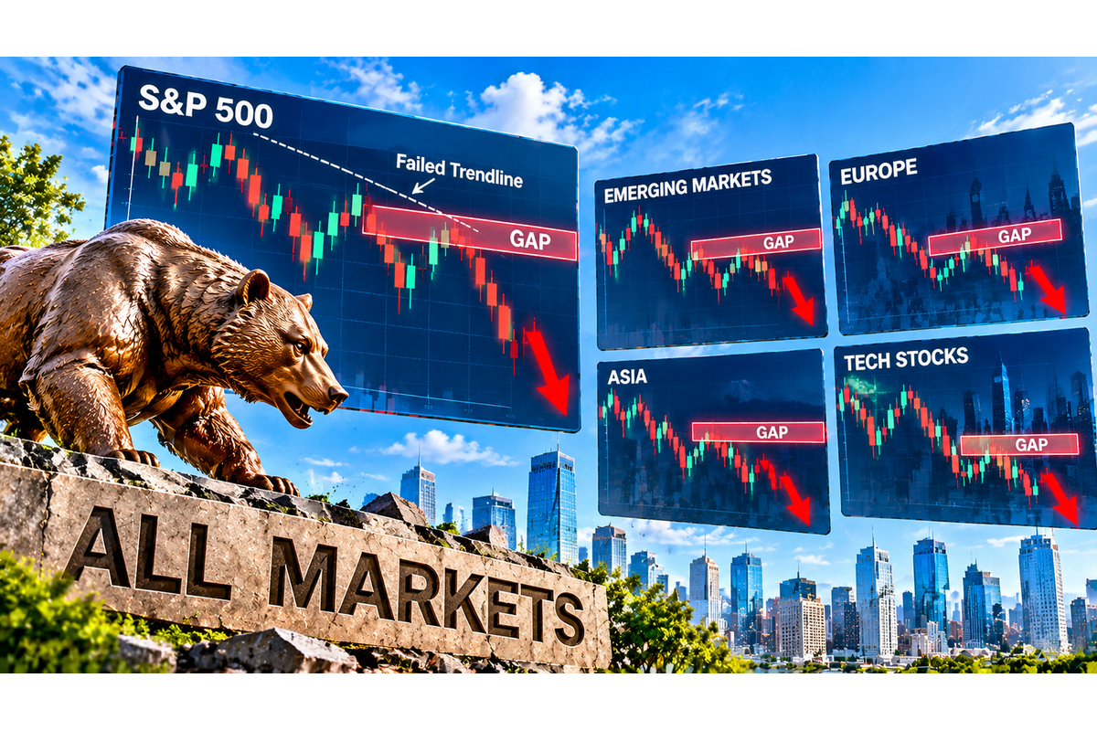 The Bearish Gap Appearing Across Nearly Every Market Chart