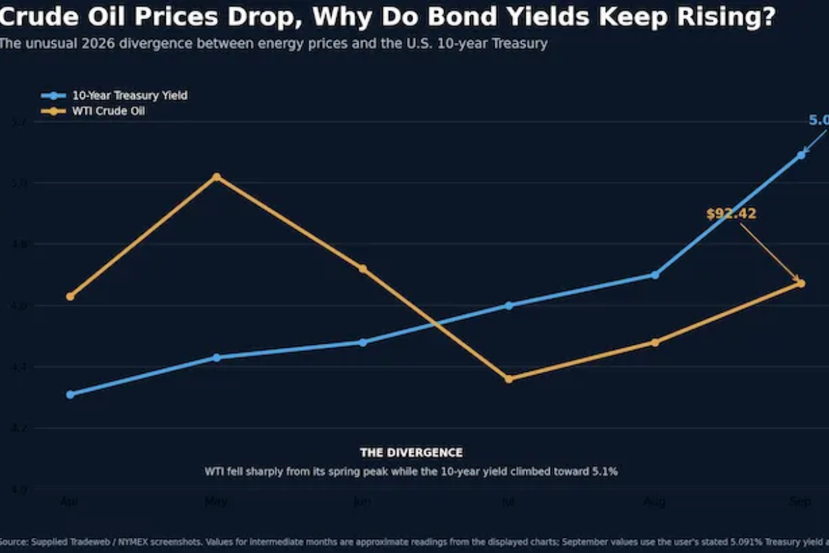 Crude Oil Prices Have Fallen, So Why Are Bond Yields Surpassing 2007 Highs?