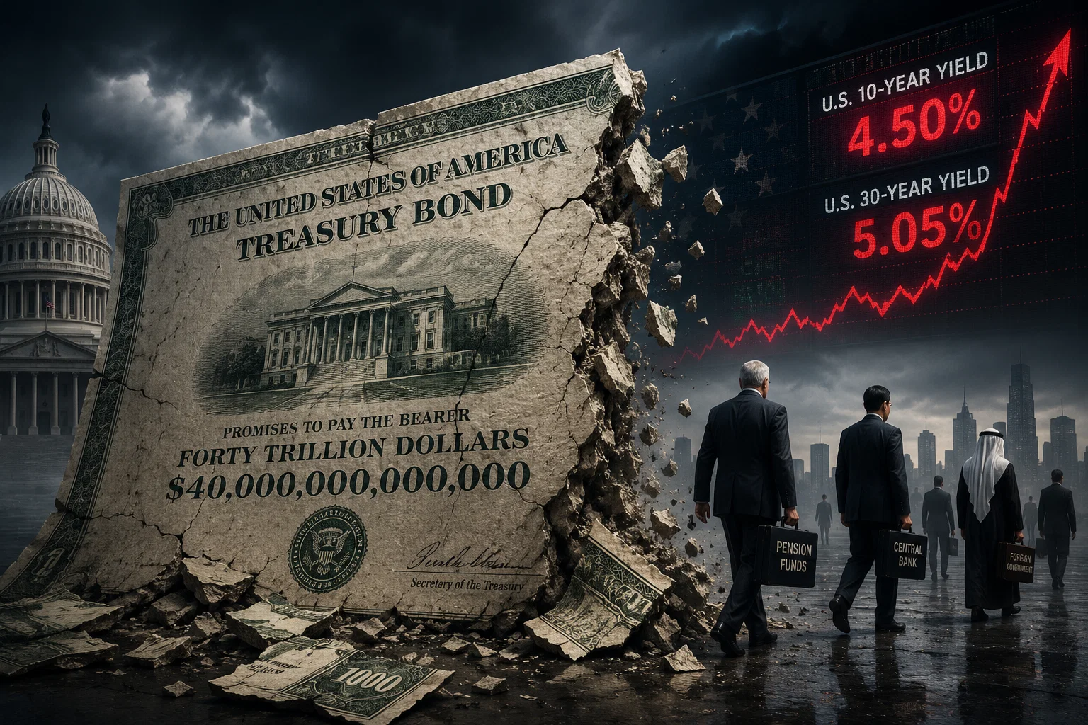 Treasury Yields Are At 20-Year Highs And Almost Nobody Wants Them