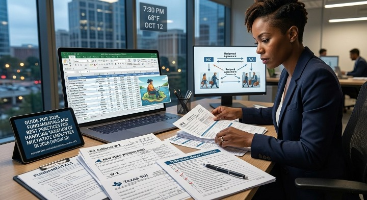a professional woman going through multi state payroll taxes.png