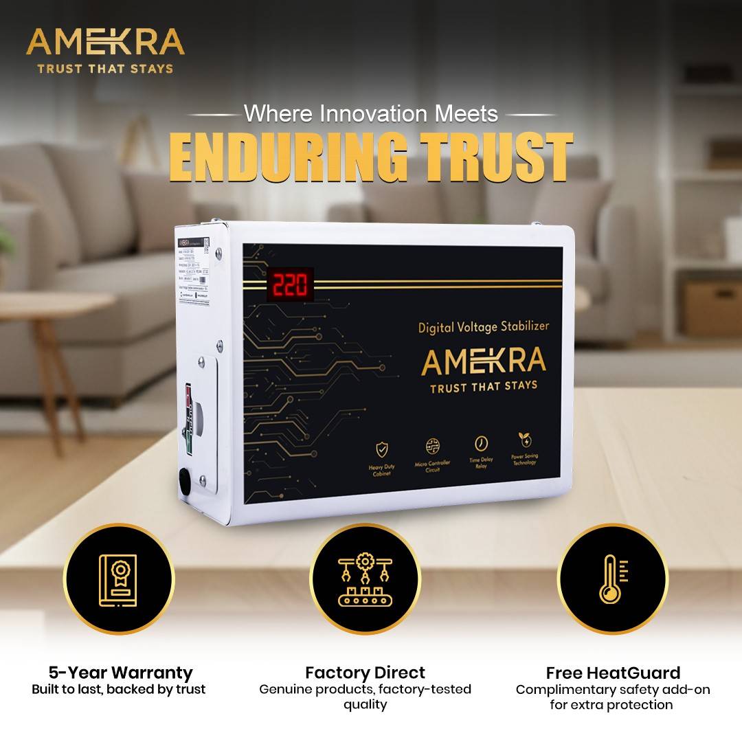 Amekra AC Stabilizer for Upto 1.5 Ton - 4 KVA 165V benefits.jpeg