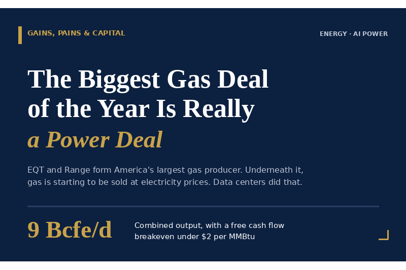 The Biggest Gas Deal Of The Year Is Really A Power Deal