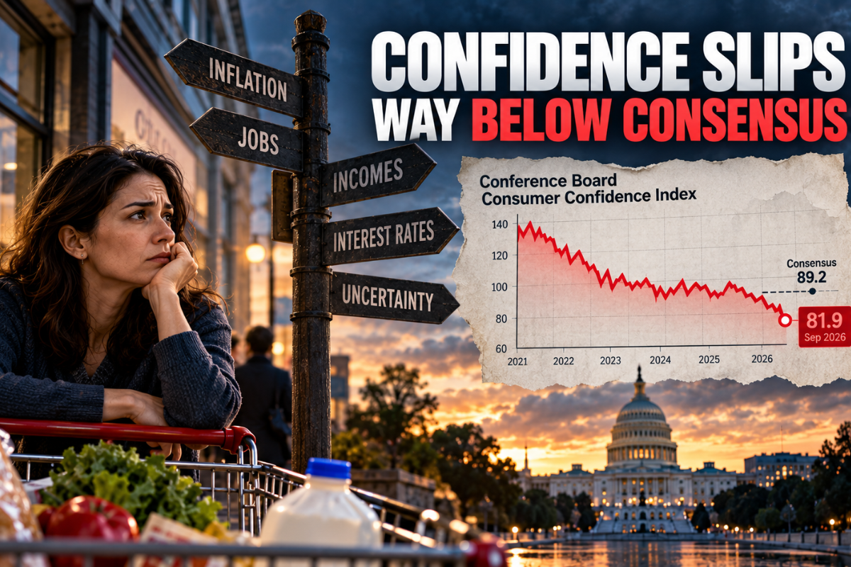 Confidence Slips (Way) Below Consensus