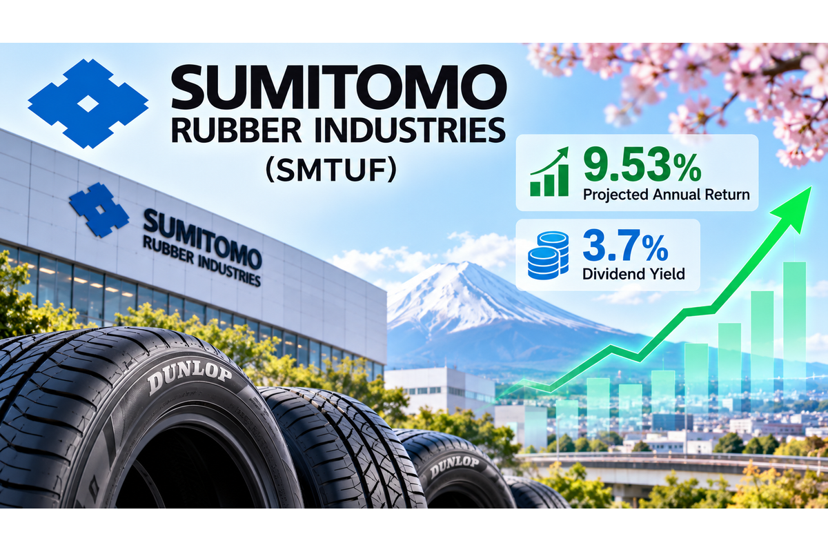 Current Report: Sumitomo Rubber Industries May Gain 19.53% A Year