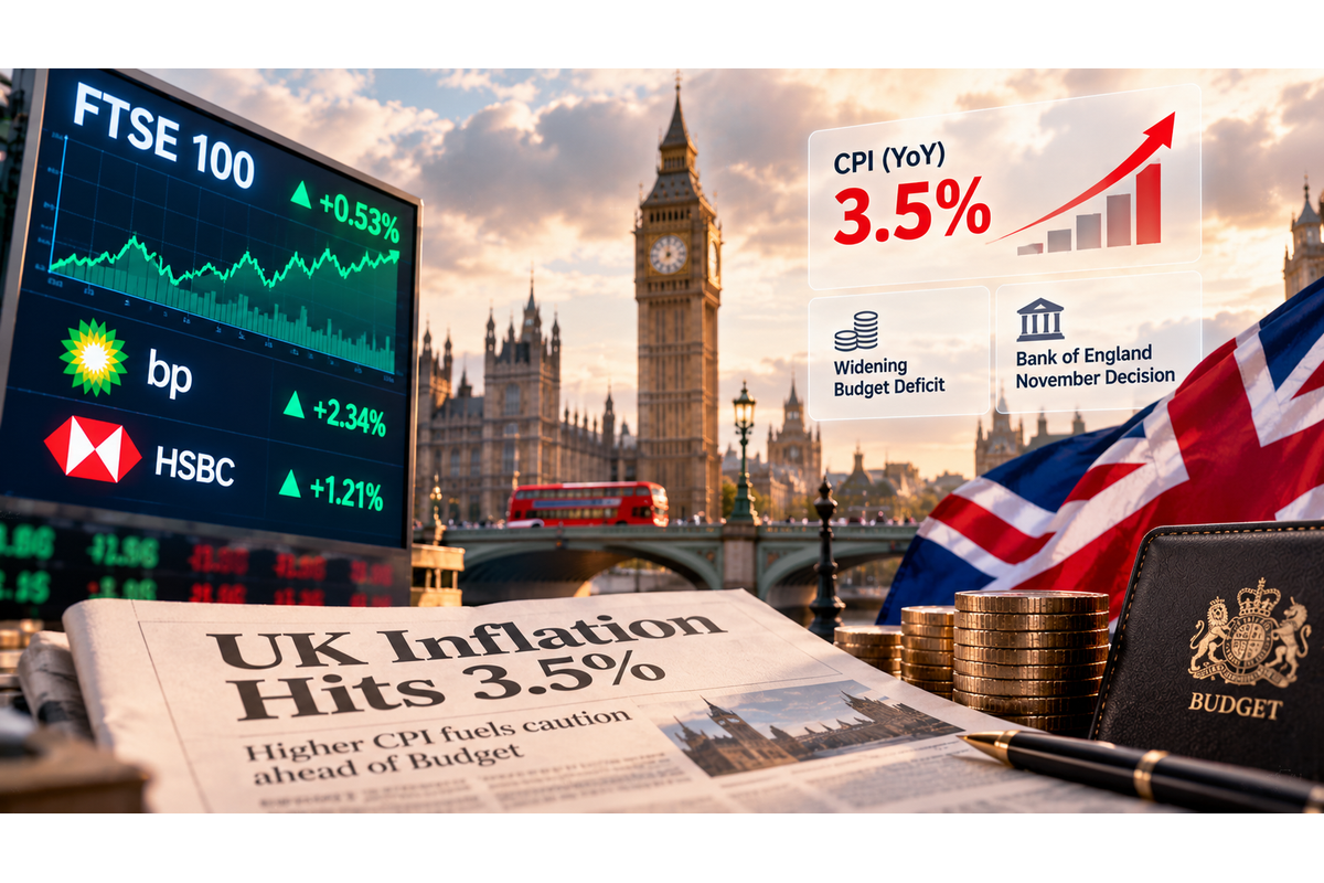 FTSE Flat As Hotter CPI And Widening Deficit Offset Energy Gains