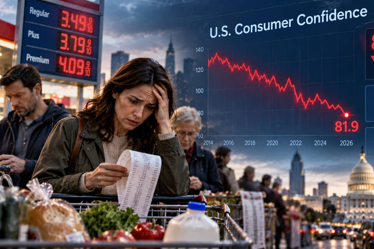 US Consumer Confidence Plunges To The Lowest Level Since 2014