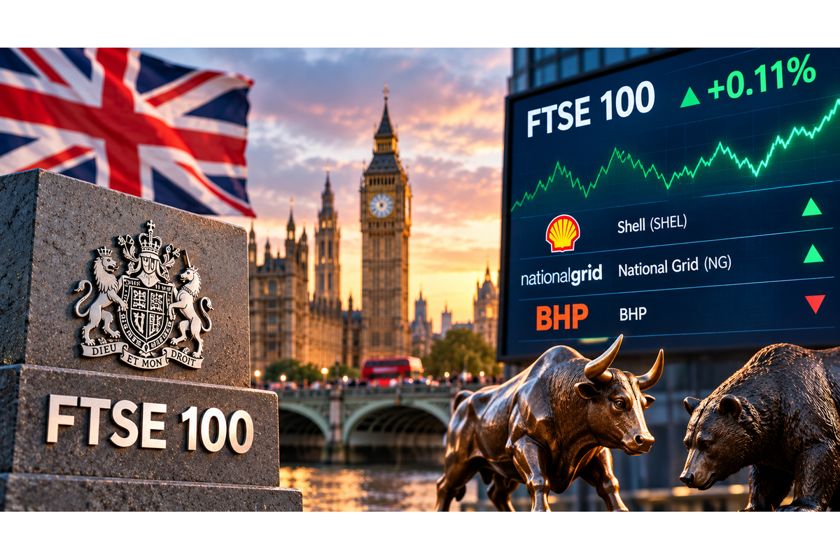 FTSE Late Gains Into Close As Utility And Energy Strength Offsets Mining Slump