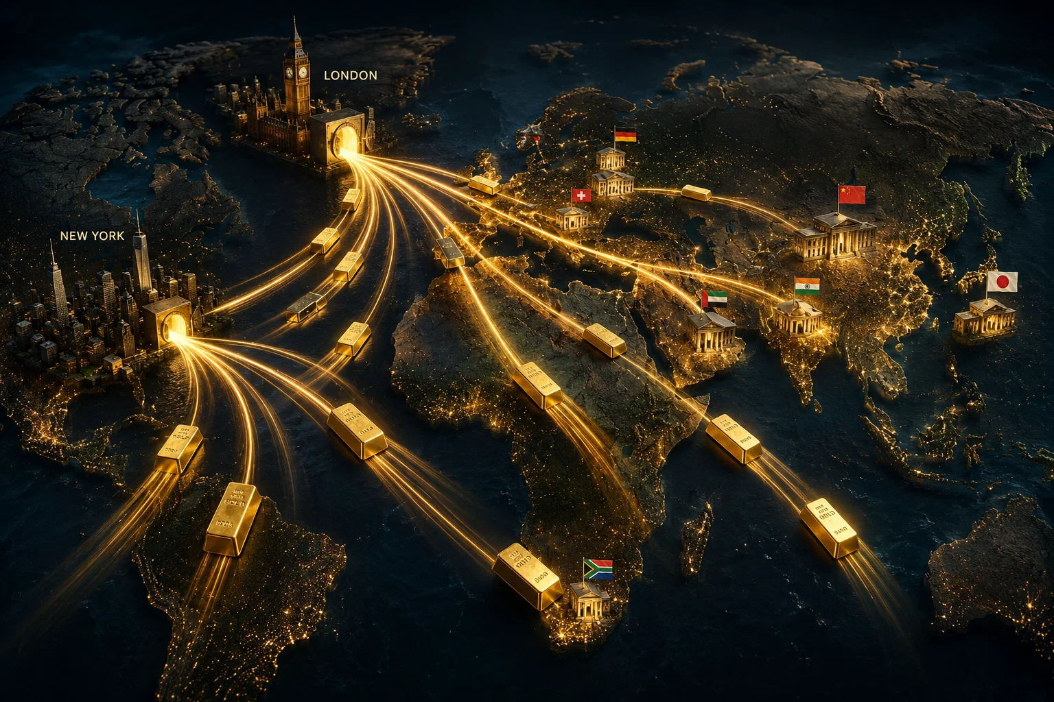 The World’s Gold Is Quietly Leaving London And New York