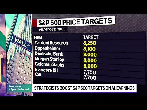 Goldman Strategists Cite Earnings in Hiking S&P 500 Target to 8,000