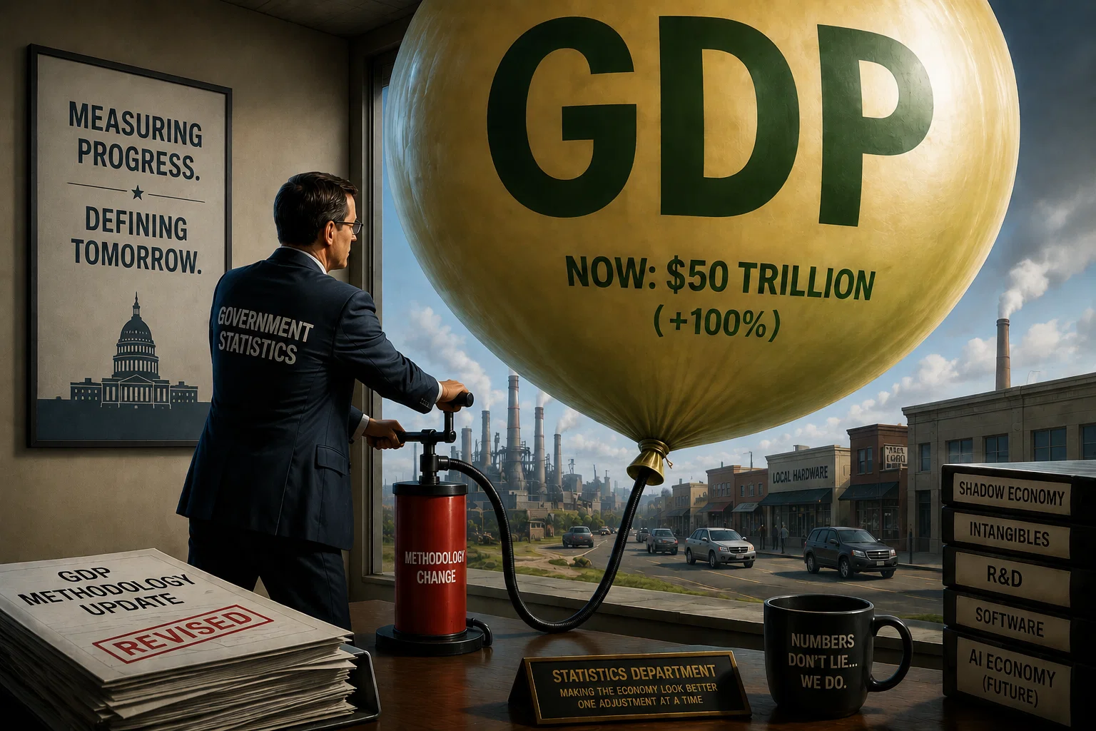 The Funky Math Behind How The US Economy Could Double In Size, Overnight
