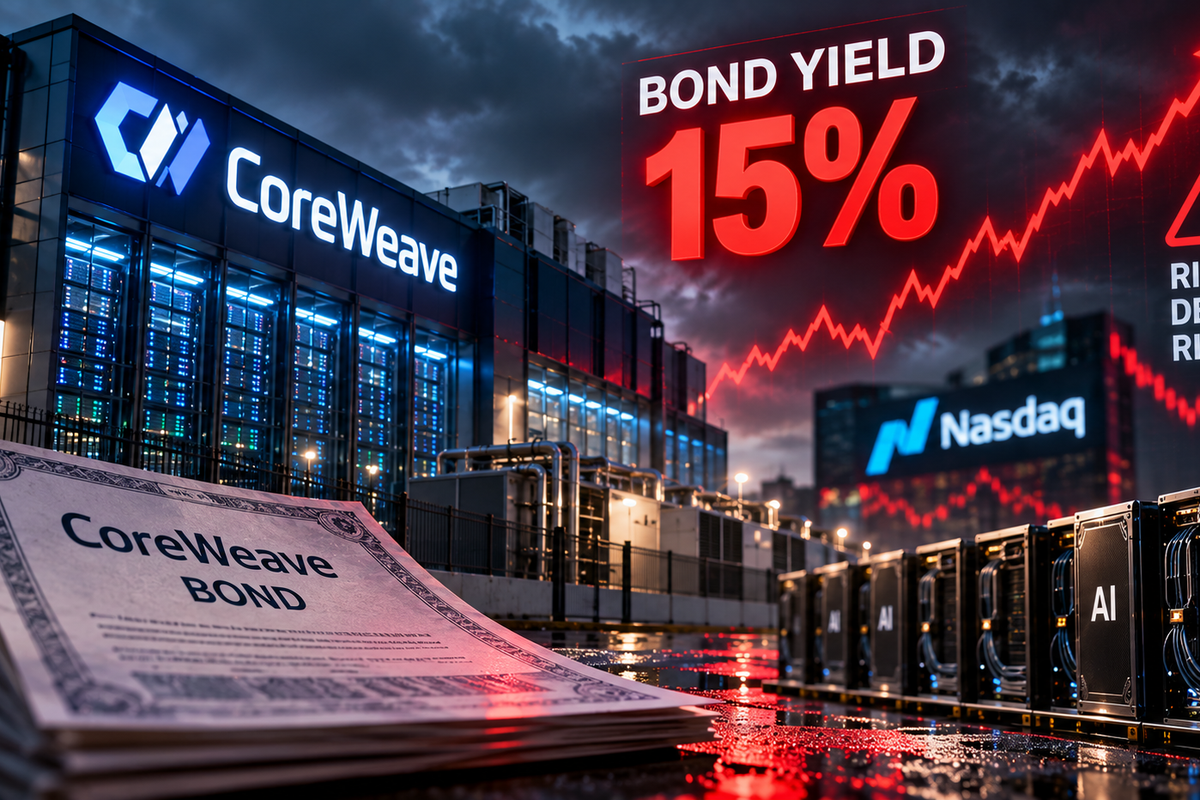 CoreWeave Default Odds Top 60% As Its Bond Yield Hits 15%