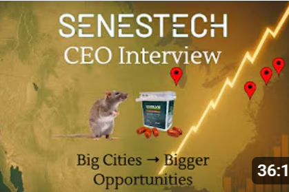 SenesTech 10-Bagger Potential: CEO Discusses Big City Opportunity