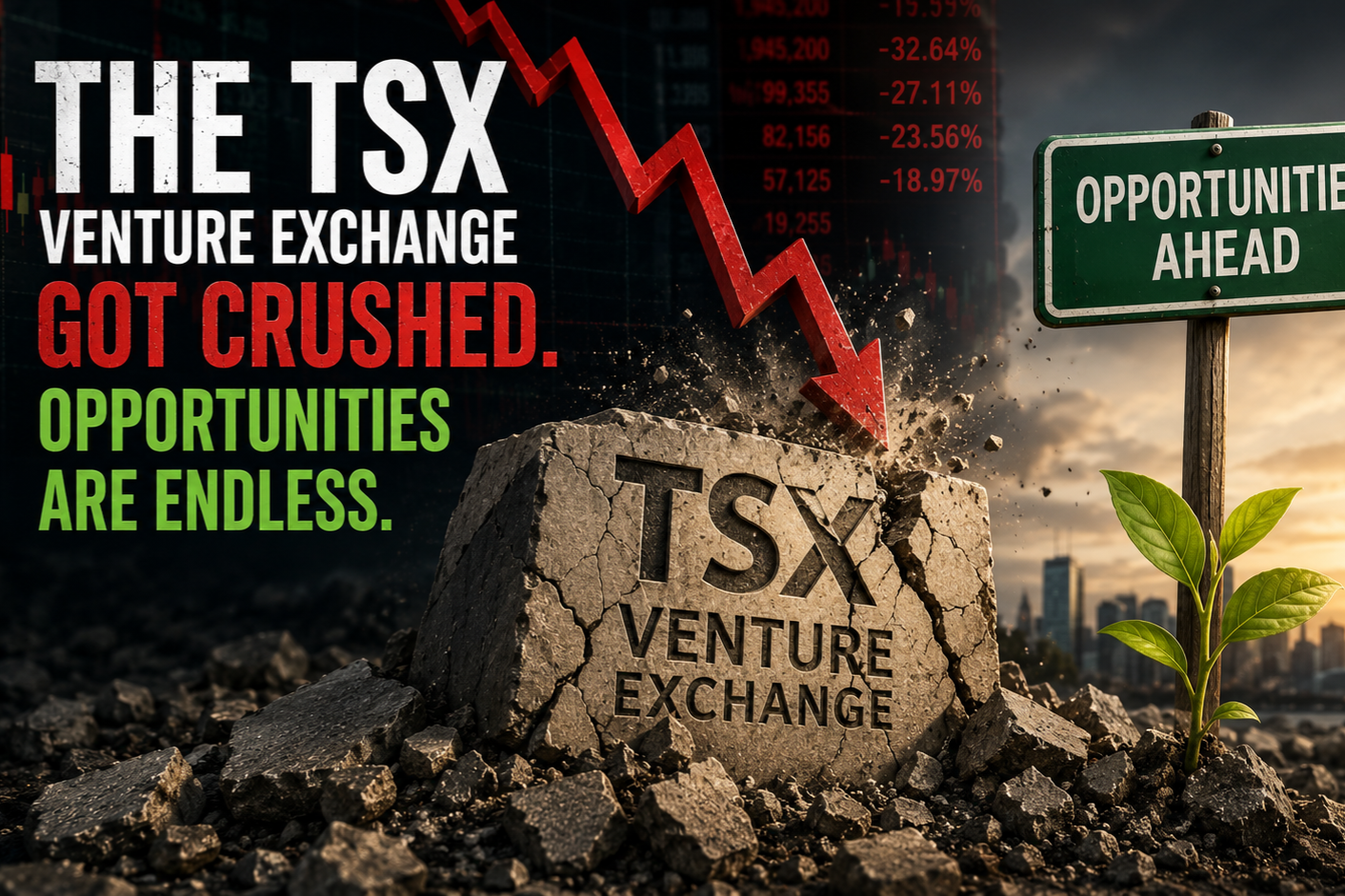 The TSX Venture Exchange Got Crushed, Opportunities Are Endless