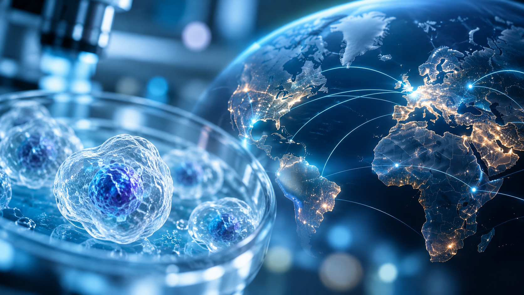 Illustration: Investigational cell therapy and the potential path to international patient access.
