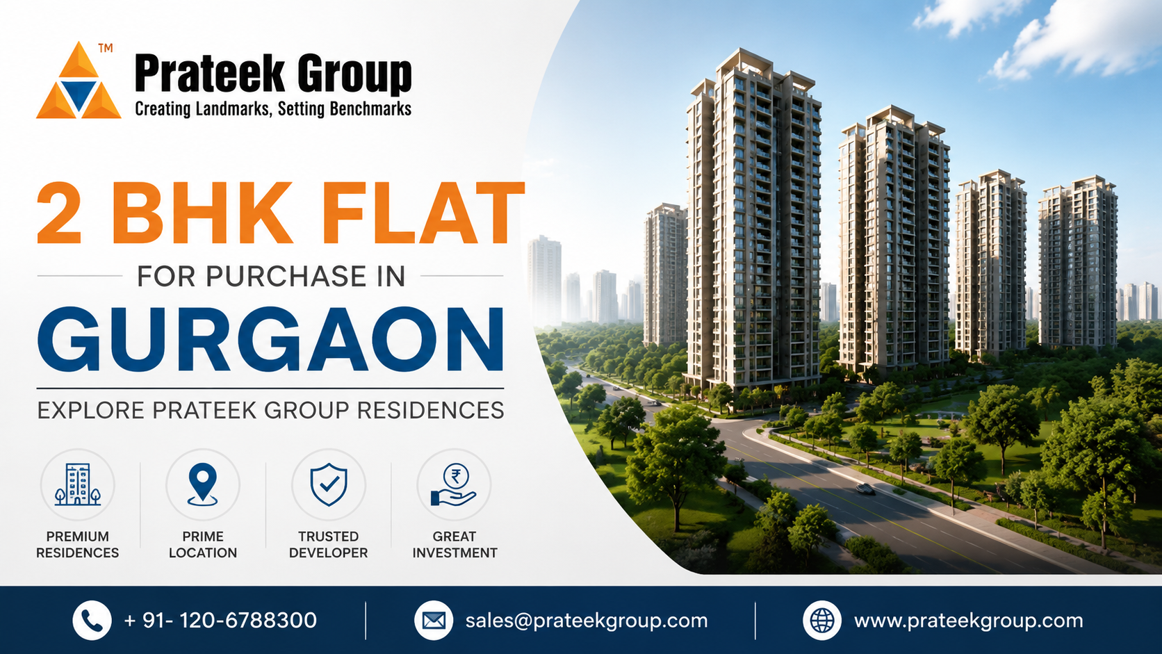 2 BHK Flat for Purchase in Gurgaon Explore Prateek Group Residences.png