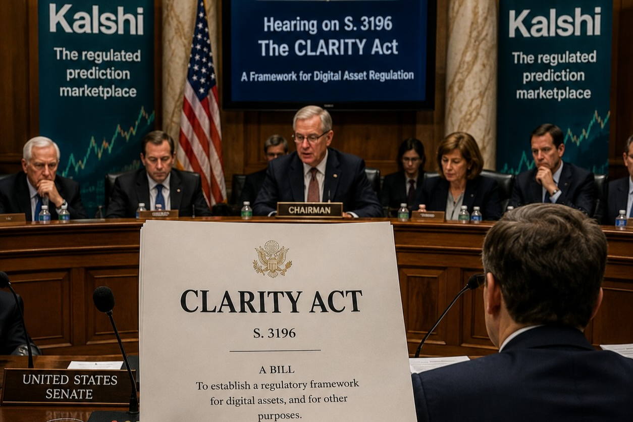 CLARITY Act News: Kalshi Odds Less Than 40% To Pass In September