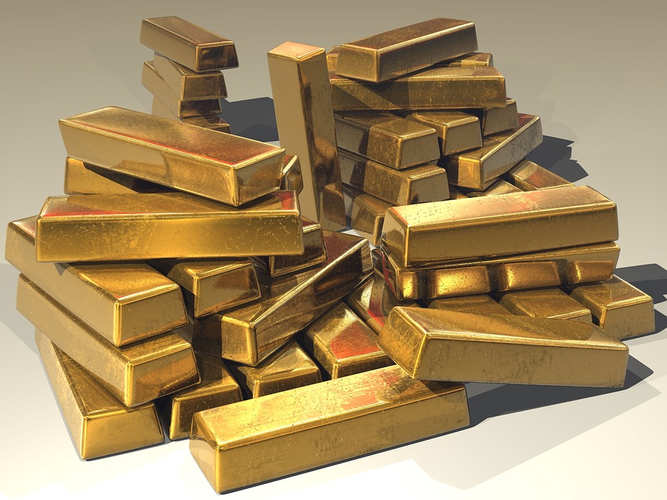 Gold, Ingots, Treasure, Bullion, Gold Bars, Wealth