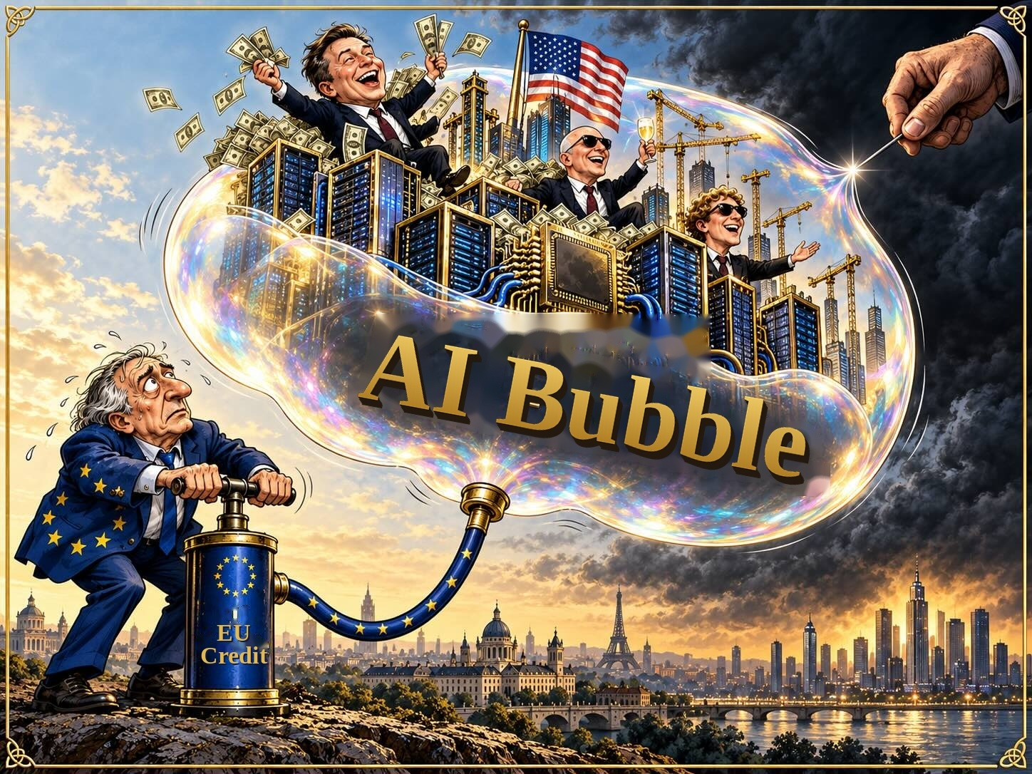 AI bubble, as of October 8th, 2026. Source: Steve Hanke