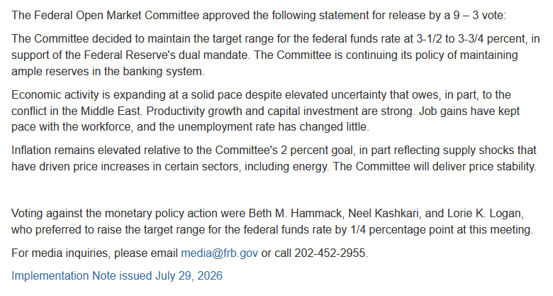 fed fomc statement september