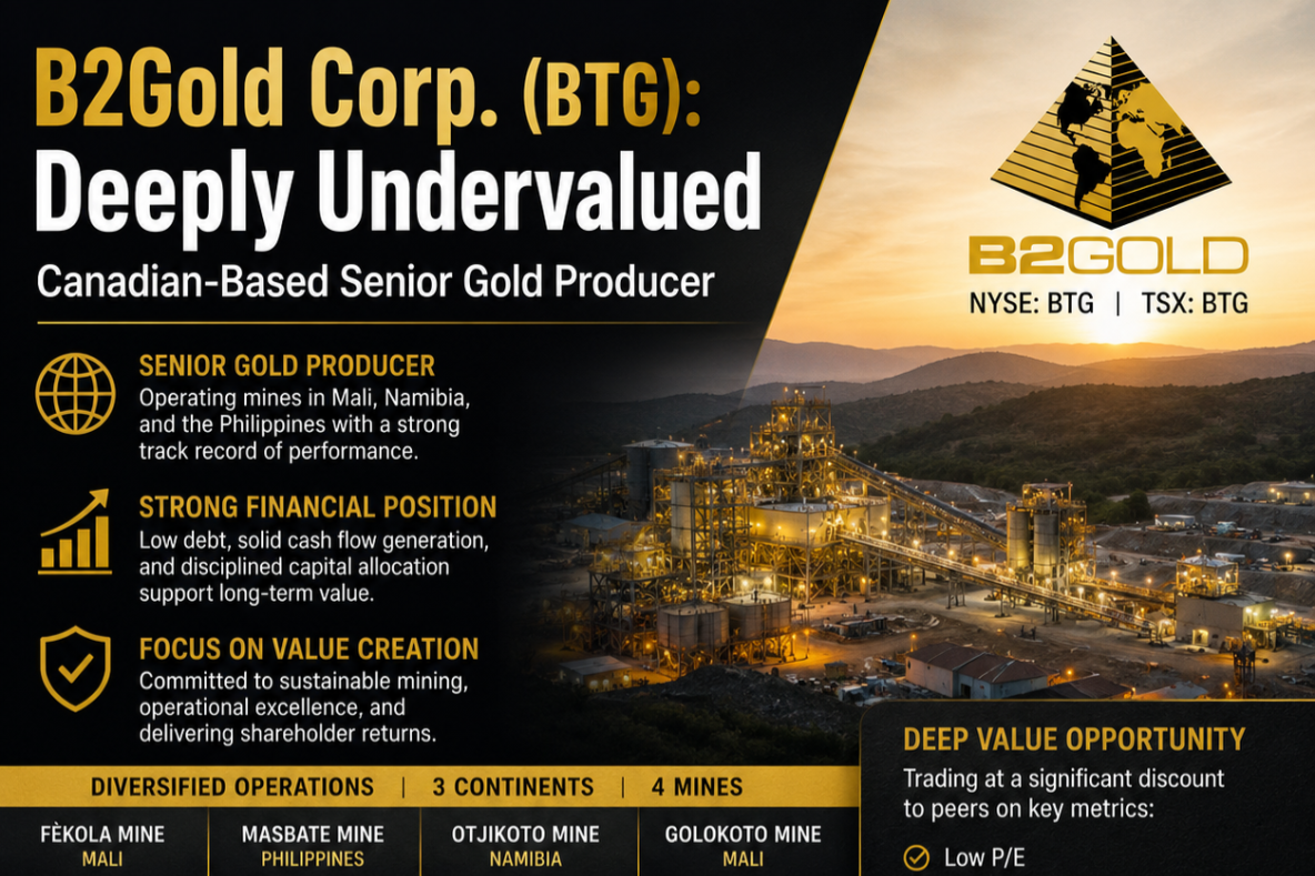 B2Gold Corp.: Deeply Undervalued Canadian-Based Senior Gold Producer