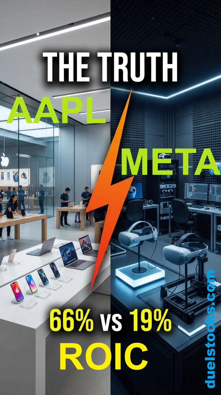 The headline score of a 45-55 split between META and AAPL
